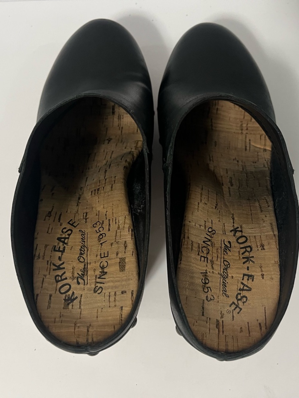 Kork-Ease Sudbury Clog Size 6M Mules Leather Black Studded Black Heels Bratz Y2K - Picture 5 of 9